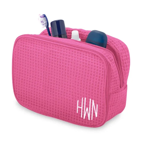 Harry Koenig Pink Weave Cosmetic Bag