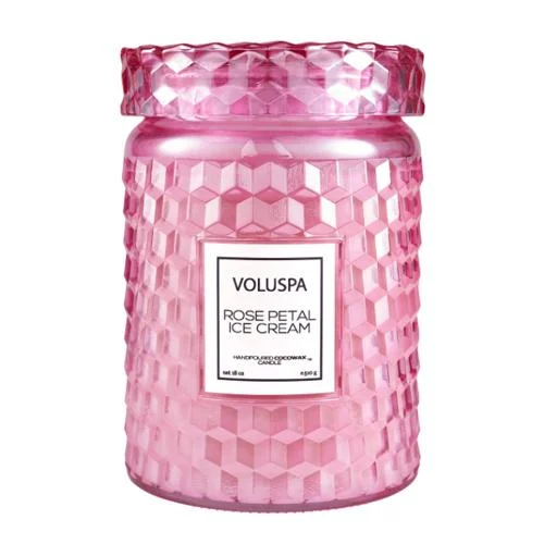 Voluspa Large Jar Candle Rose Petal Ice Cream 18 oz