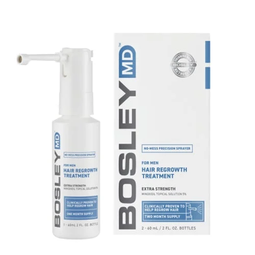 Bosley Hair Regrowth Treatment Spray For Men 2 x 2 oz