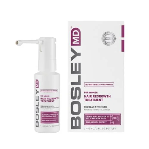 Bosley Hair Regrowth Treatment Spray For Women 2 x 2 oz
