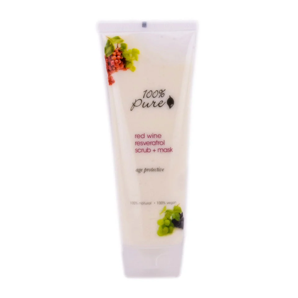 Red Wine Resveratrol Scrub & Mask - Size : 4 oz