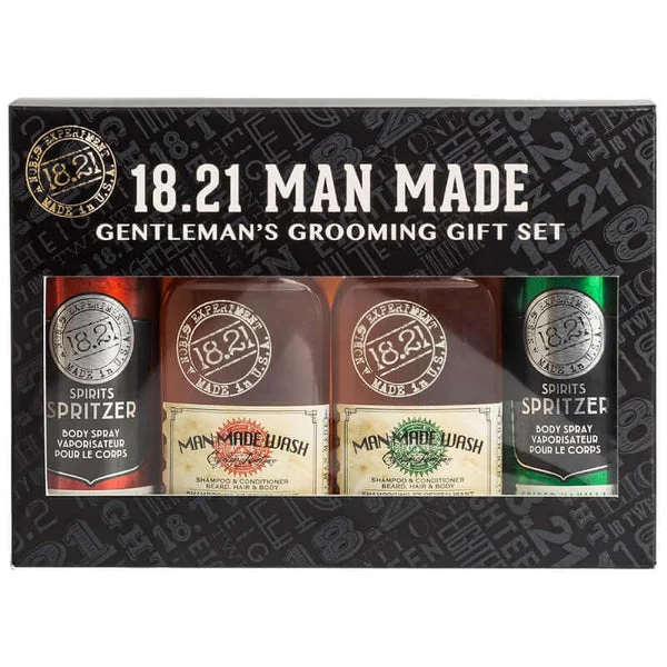 18.21 Man Made Sweet Tobacco and Spiced Vanilla Wash and Spritzer Kit