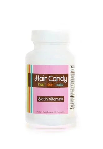 Hair Candy Biotin Vitamins - 60 Capsules