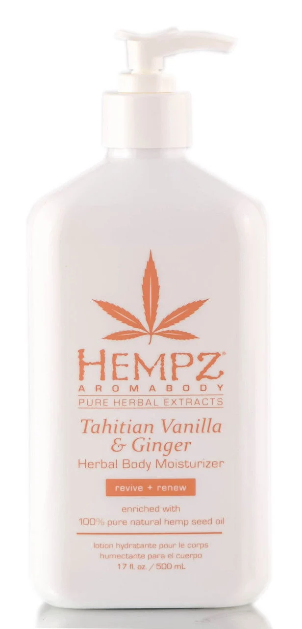 Hempz Aromabody Tahitian Vanilla & Ginger Herbal Body Moisturizer - 17 oz