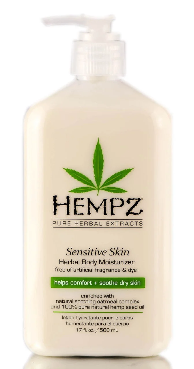 Hempz Sensitive Skin Herbal Body Moisturizer - 17 oz