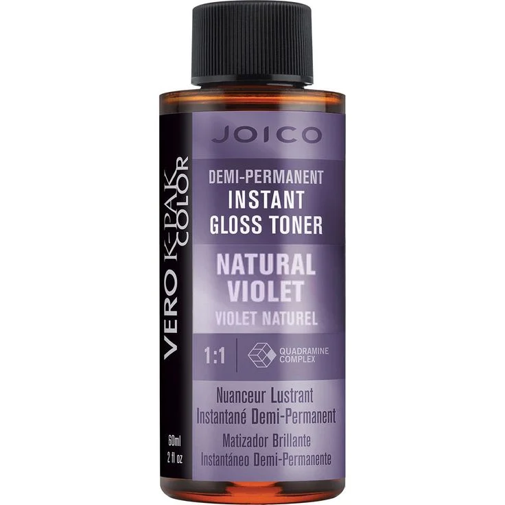 Demi-Permanent Instant Gloss Toner Natural Haircolor - Violet