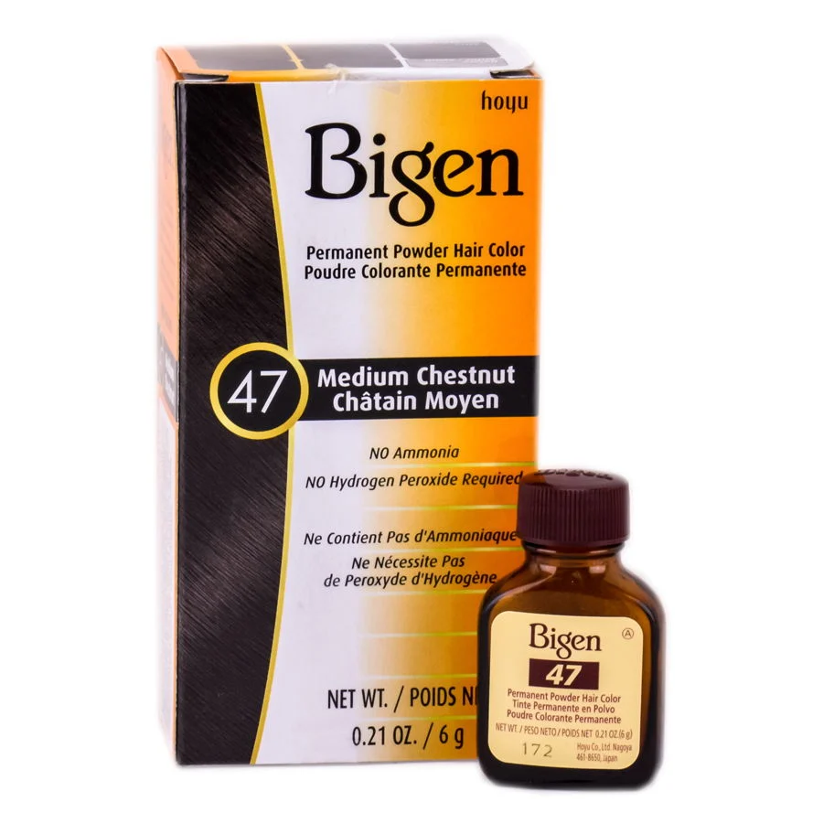 Bigen Permanent Powder Haircolor - Medium Chestnut #47