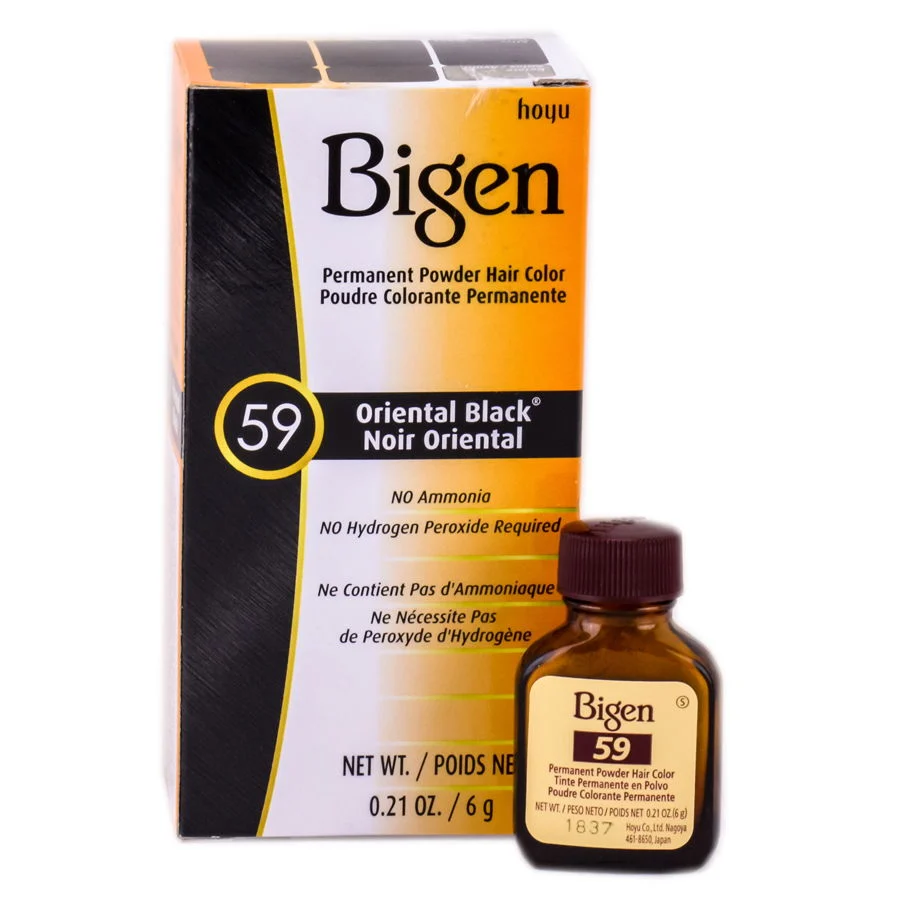 Bigen Permanent Powder Haircolor - Oriental Black #59