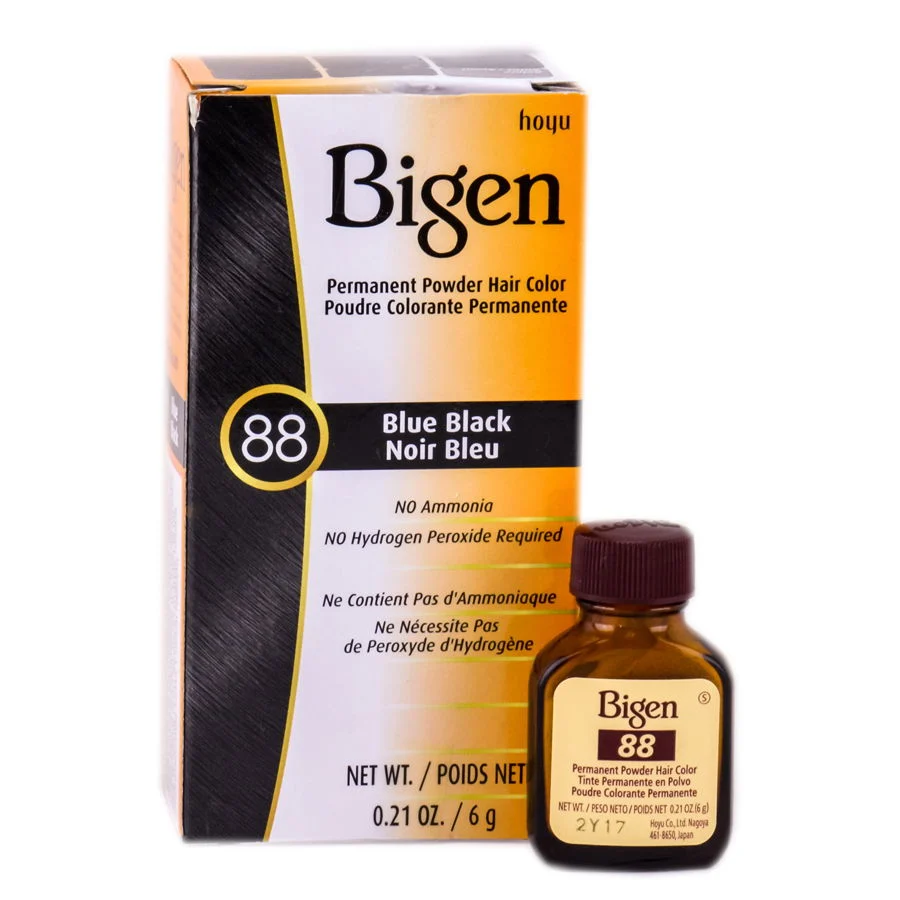 Bigen Permanent Powder Haircolor - Blue Black#88