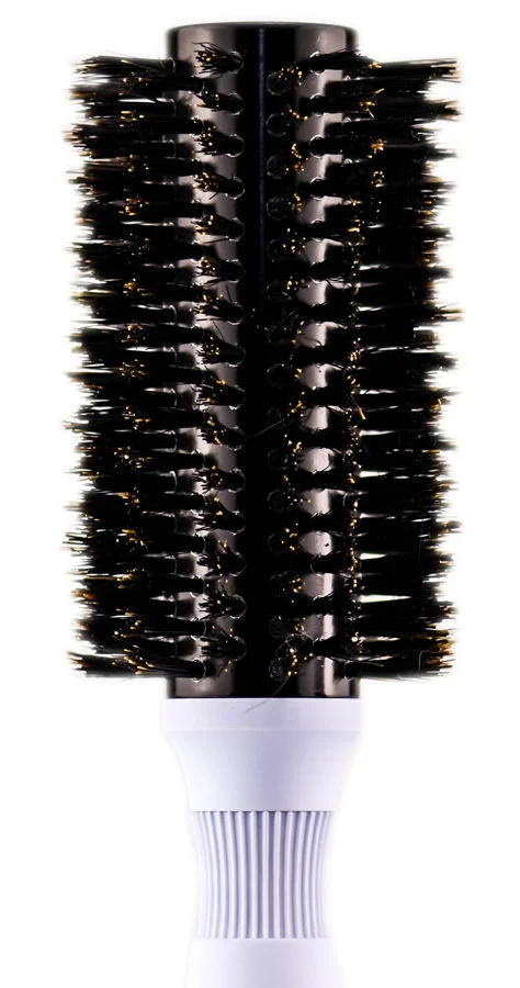 Ceramic Round Natural Bristle Brush - Medium