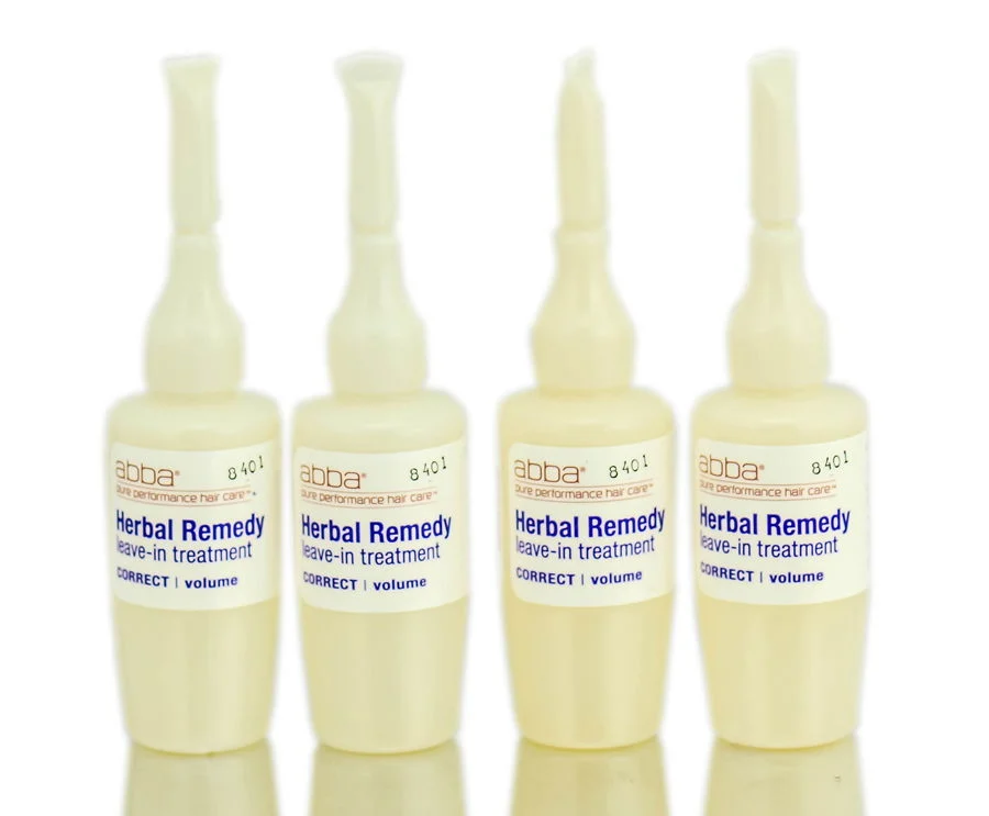 Herbal Remedy Volume Leave-in Treatment for fine, limp hair - Size : 4 vials x 0.5 oz