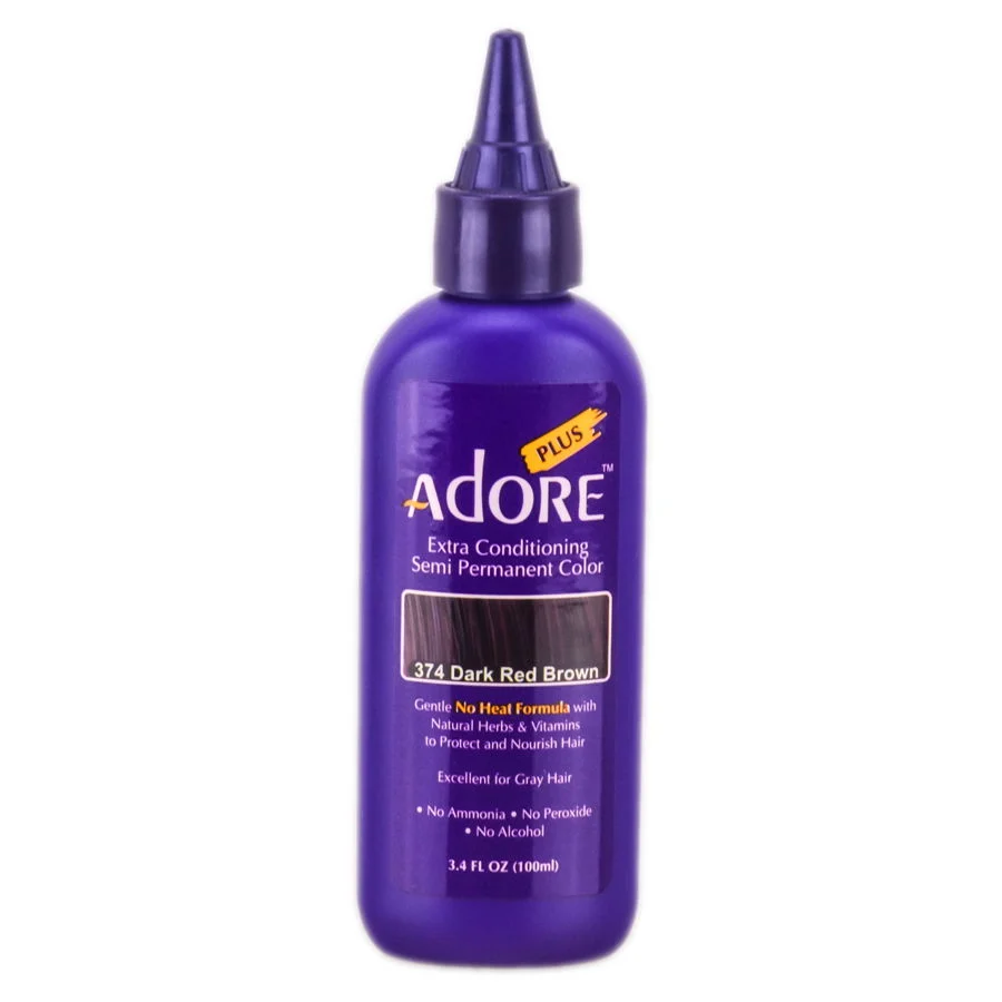 Adore Plus Semi Permanent Color - Color : 342 Burgundy Red