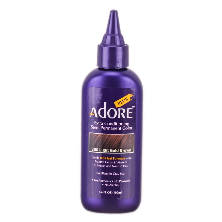 Adore Plus Semi Permanent Color - Color : 360 Light Gold Brown