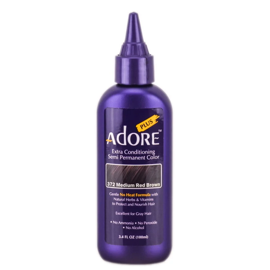 Adore Plus Semi Permanent Color - Color : 372 Medium Red Brown