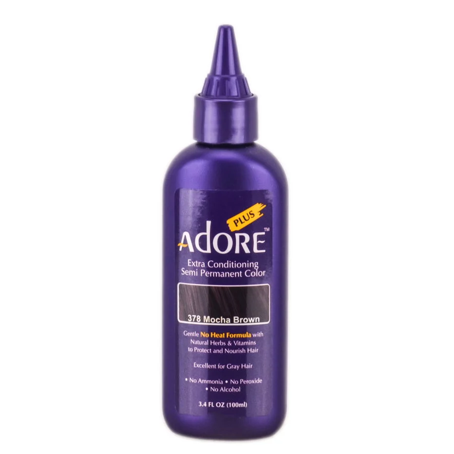 Adore Plus Semi Permanent Color - Color : 378 Mocha Brown