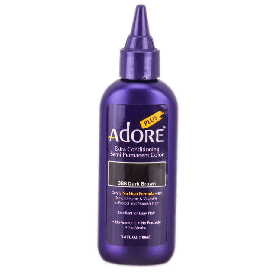 Adore Plus Semi Permanent Color - Color : 388 Dark Brown