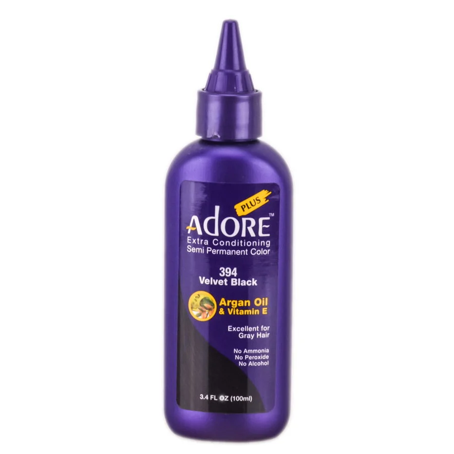 Adore Plus Semi Permanent Color - Color : 394 Velvet Black