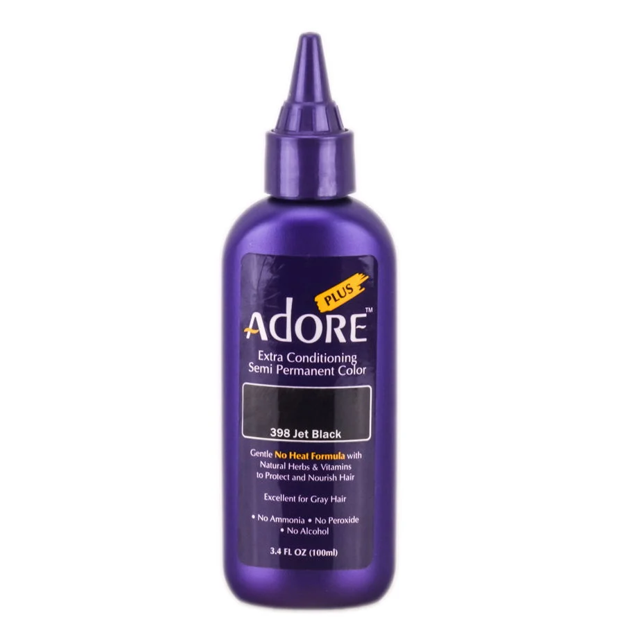 Adore Plus Semi Permanent Color - Color : 398 Jet Black