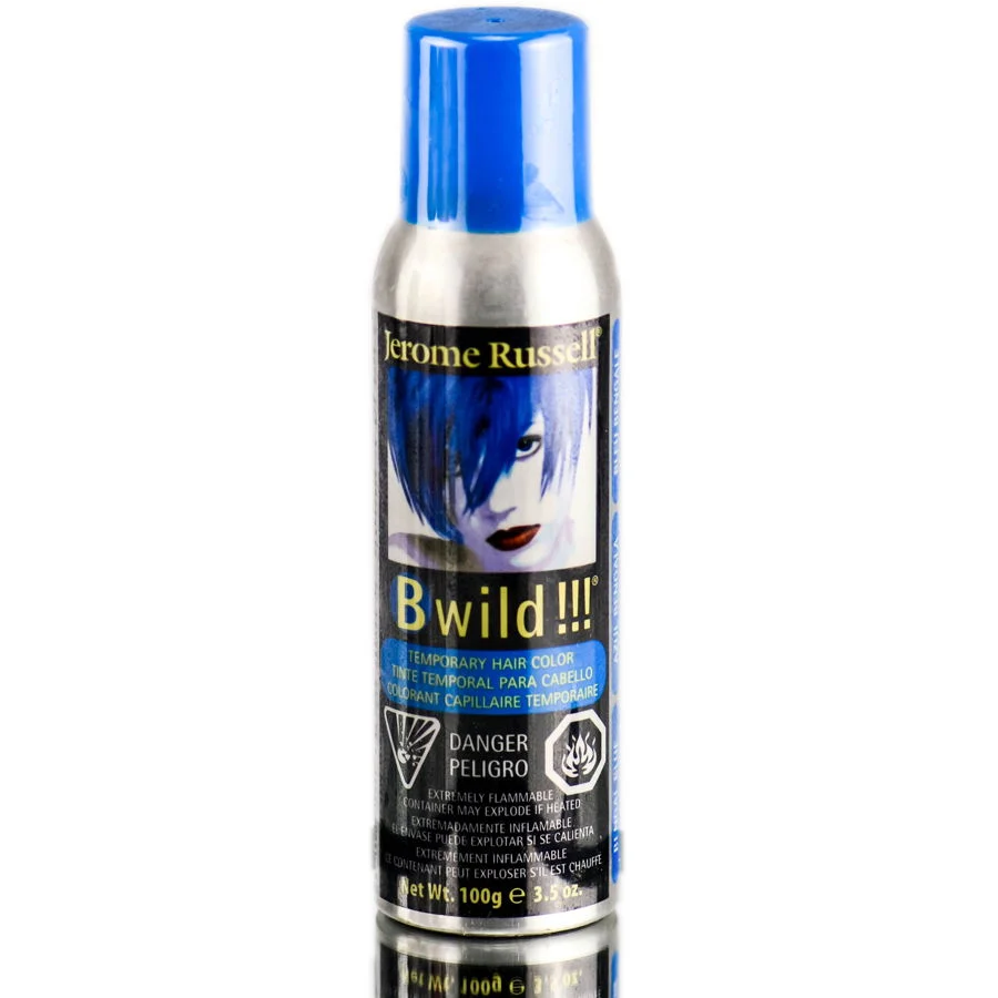 Bwild Temporary Hair Color Spray - Bengal Blue - 3.5 oz
