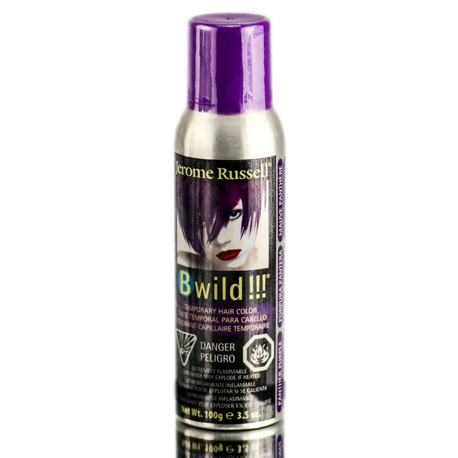 Bwild Temporary Hair Color Spray - Panther Purple - 3.5 oz