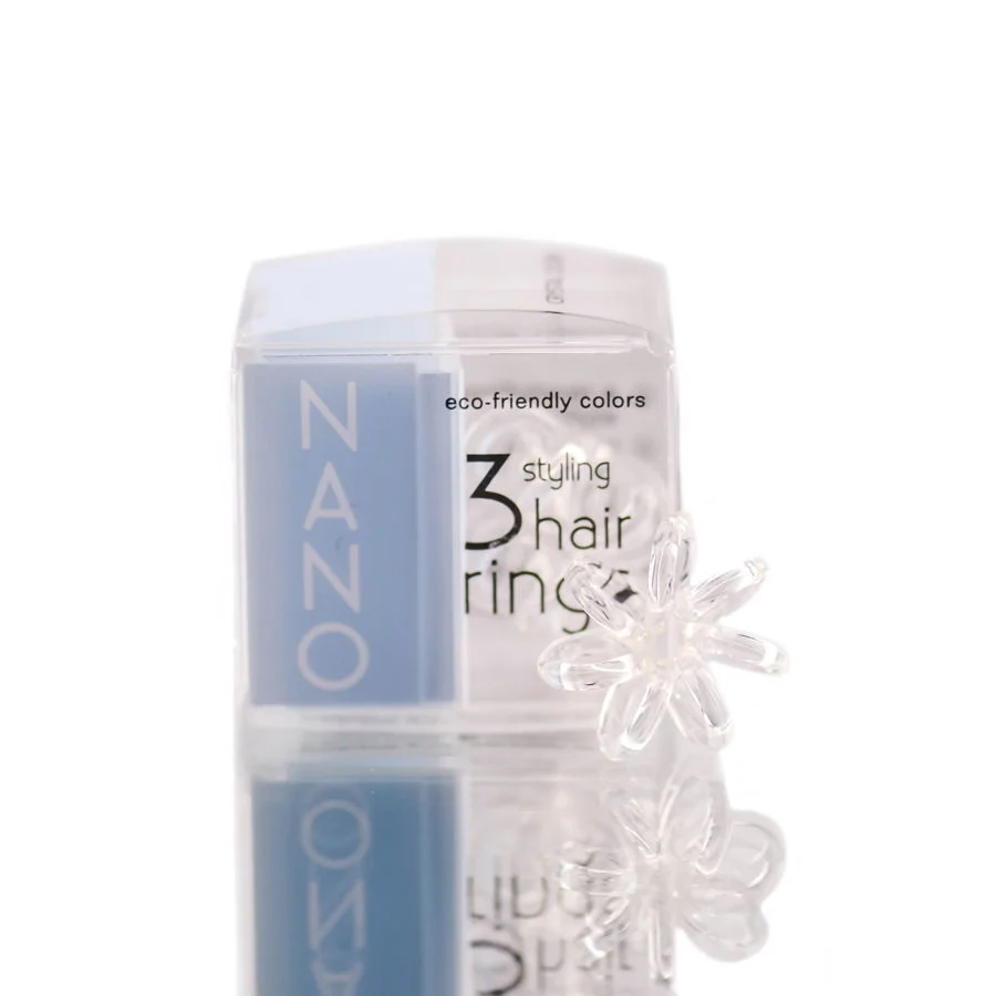 The Traceless Hair Ring - 'Nano' - Option : Crystal Clear
