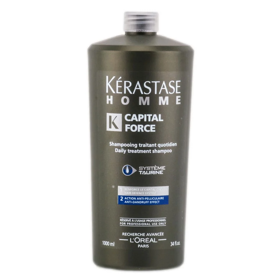 Homme Capital Force Daily Treatment Shampoo - Anti-Dandruff Effect - Size : 34 oz / liter