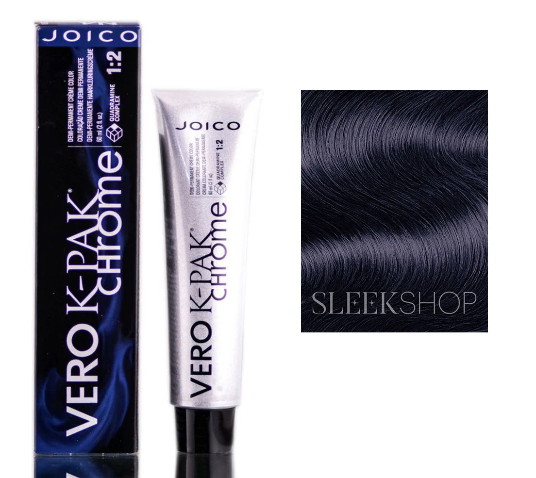 Vero K-Pak Chrome Demi-Permanent Creme Color - N1 Black Amethyst