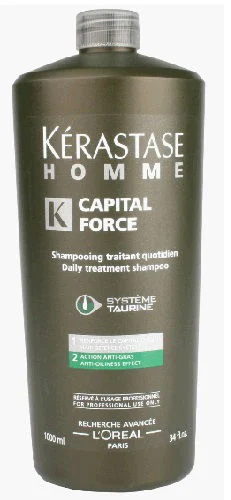 Homme Capital Force Daily Treatment Shampoo - Anti-Oiliness Effect - Size : 34 oz / liter