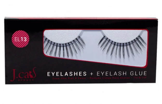 J Cat Eyelashes & Eyelash Glue - Option : EL13