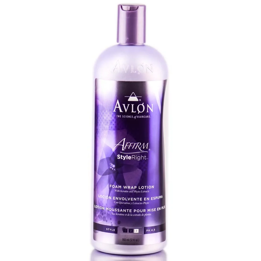 Avlon Affirm Style Right Foam Wrap Lotion - Size : 32 oz