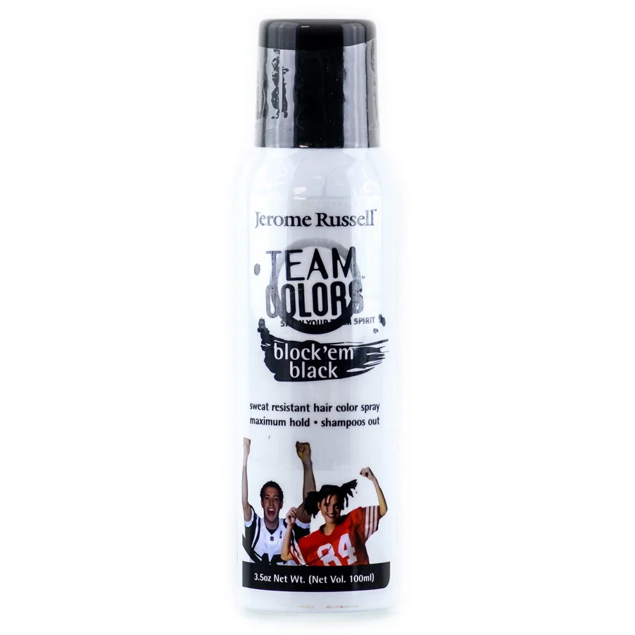 Team Colors Spray - Color : Block 'Em Black - 3.5 oz