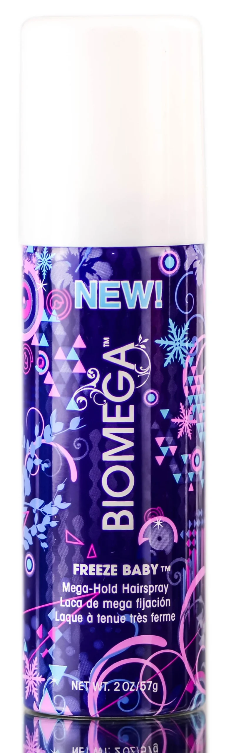 Biomega Freeze Baby Mega-Hold Hair Spray - 2 oz