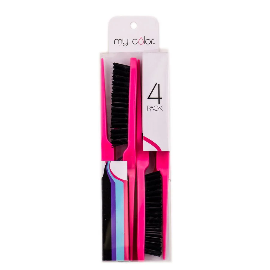 My Color Teasing Brush - Color : Pink - 4 Pack