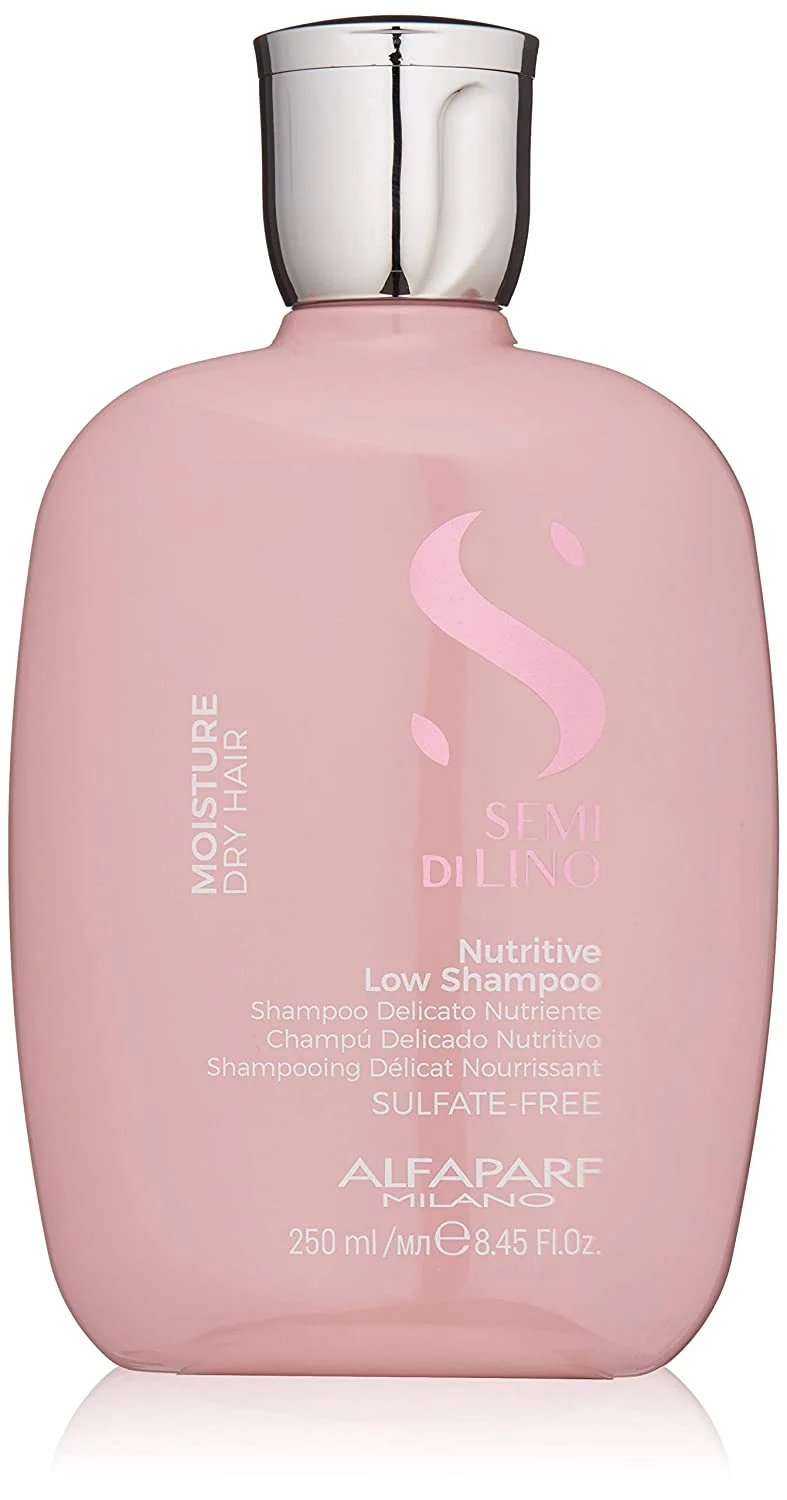 Semi Di Lino Moisture Nutritive Sulfate Free Low Shampoo for Dry Hair - Paraben and Paraffin Free - Safe on Color Treated Hair - 8.45 oz