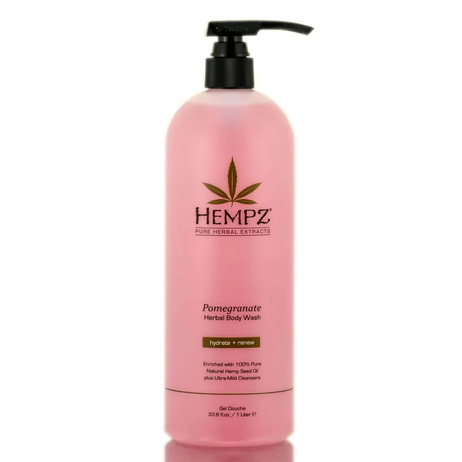 Hempz Pomegranate Herbal Body Wash Hydrate + Renew - Size : 33.8 oz