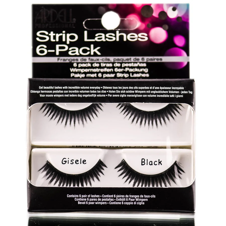 Ardell Strip Lashes 6-Pack - Gisele Black