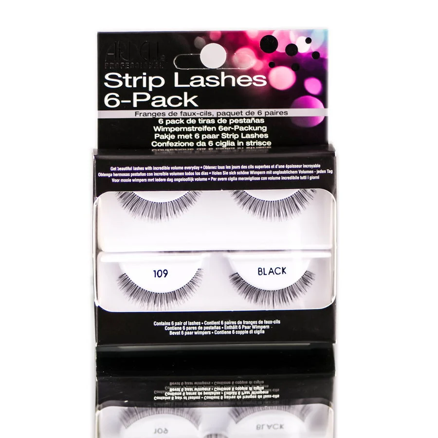 Ardell Strip Lashes 6-Pack - 109 Black
