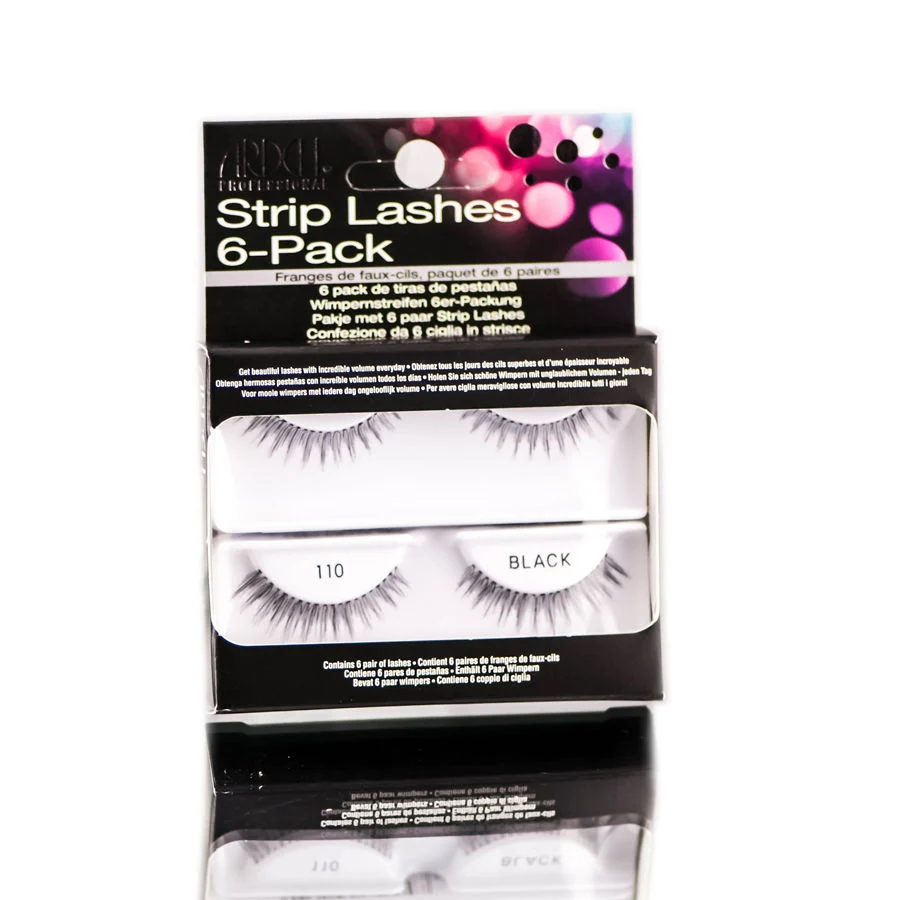 Ardell Strip Lashes 6-Pack - 110 Black