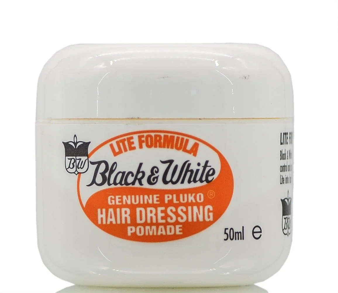 Genuine Pluko Hair Dressing Pomade (Lite Formula) - 2 oz