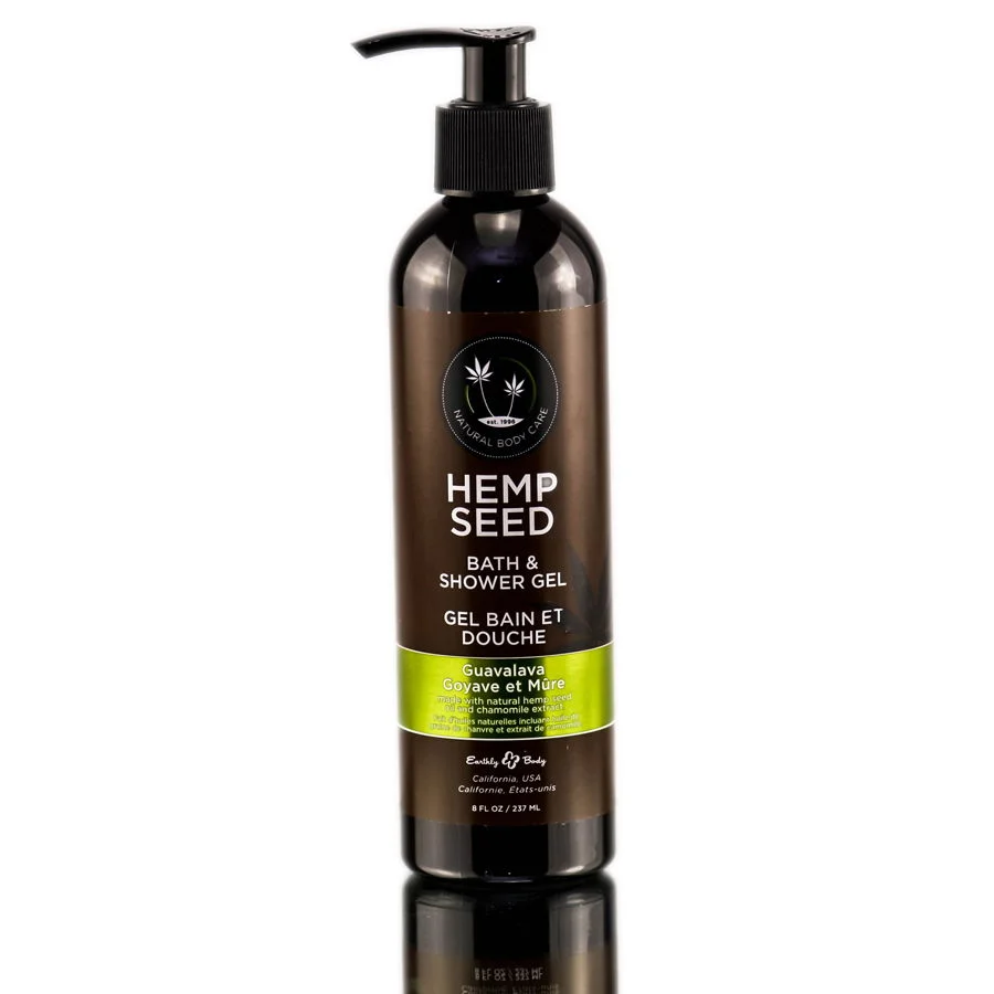Earthly Body Hemp Seed Bath & Shower Gel - Option : Guavalava - 8oz
