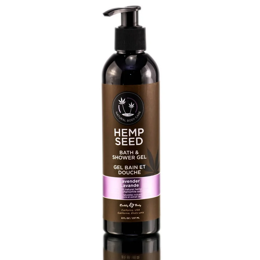 Earthly Body Hemp Seed Bath & Shower Gel - Option : Lavender - 8oz