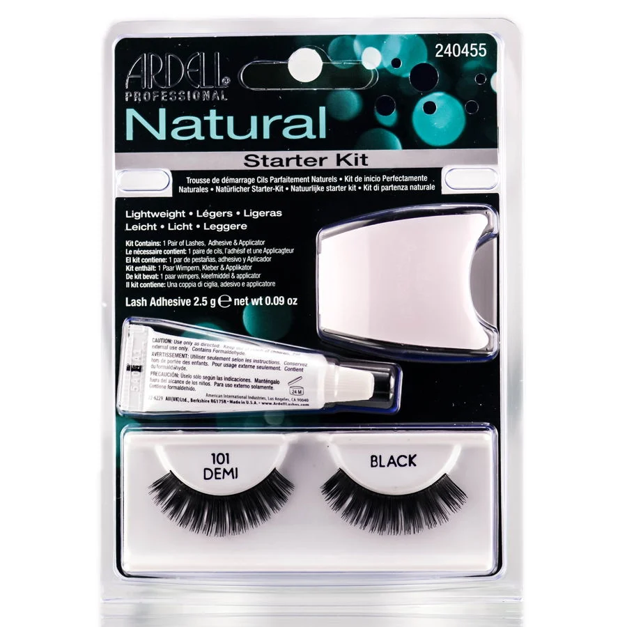 Ardell Natural Lashes Starter Kit - 101 Demi Black