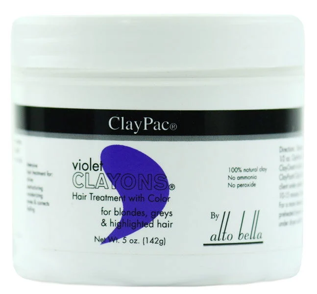 ClayPac ClayOns Hair Treatment with Color - Violet - 5 oz