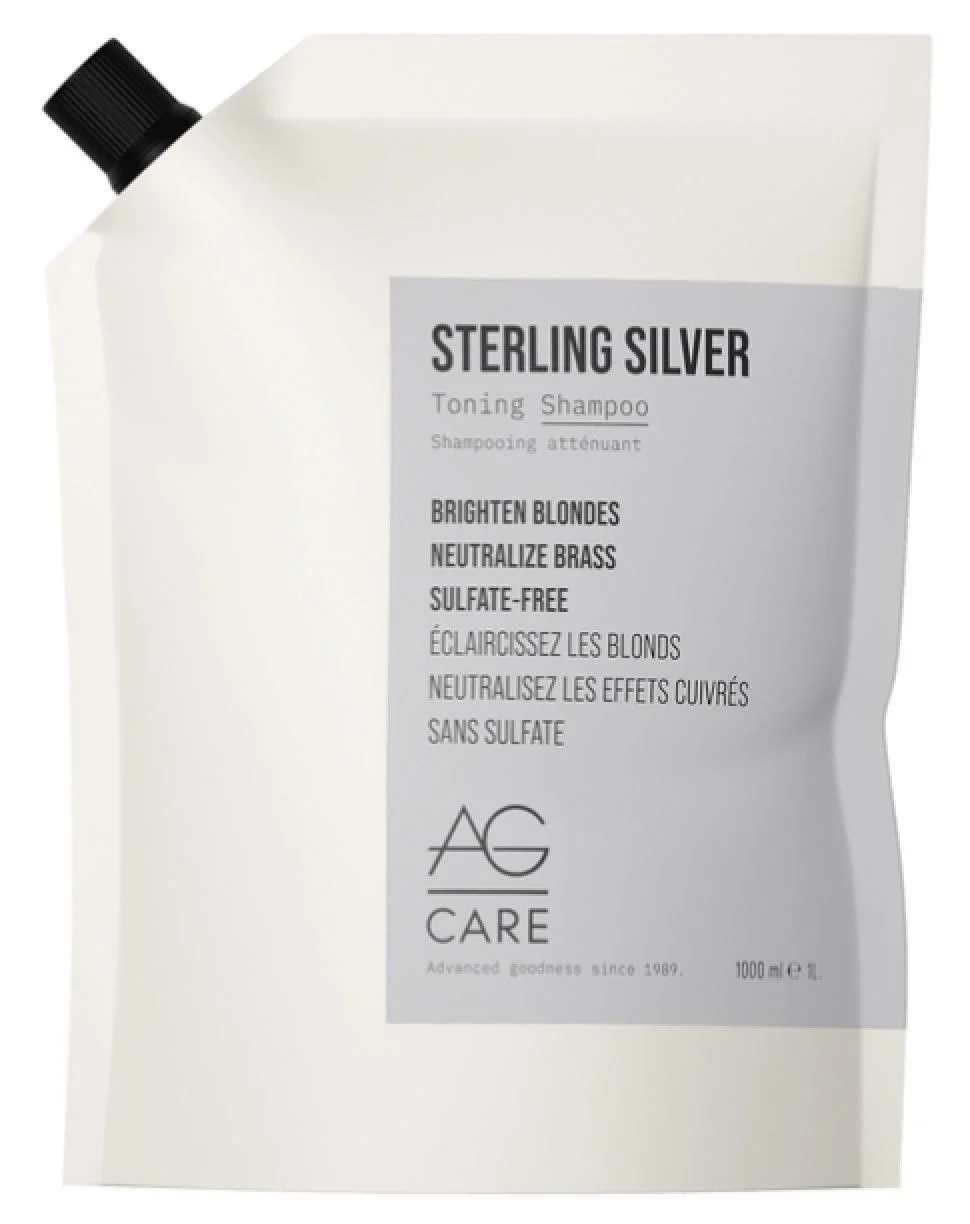 AG Sterling Silver Toning Shampoo - 33.8 oz / liter