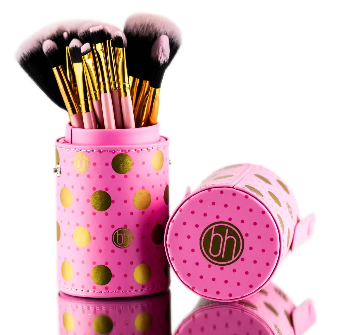 Dot Collection 11 PC Brush Set - Color : Pink