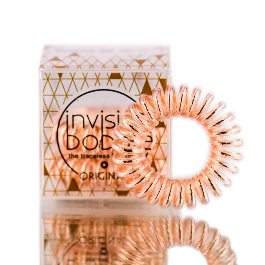 The Traceless Hair Ring - Time to Shine - Option : Bronze Me Pretty - 3 pack