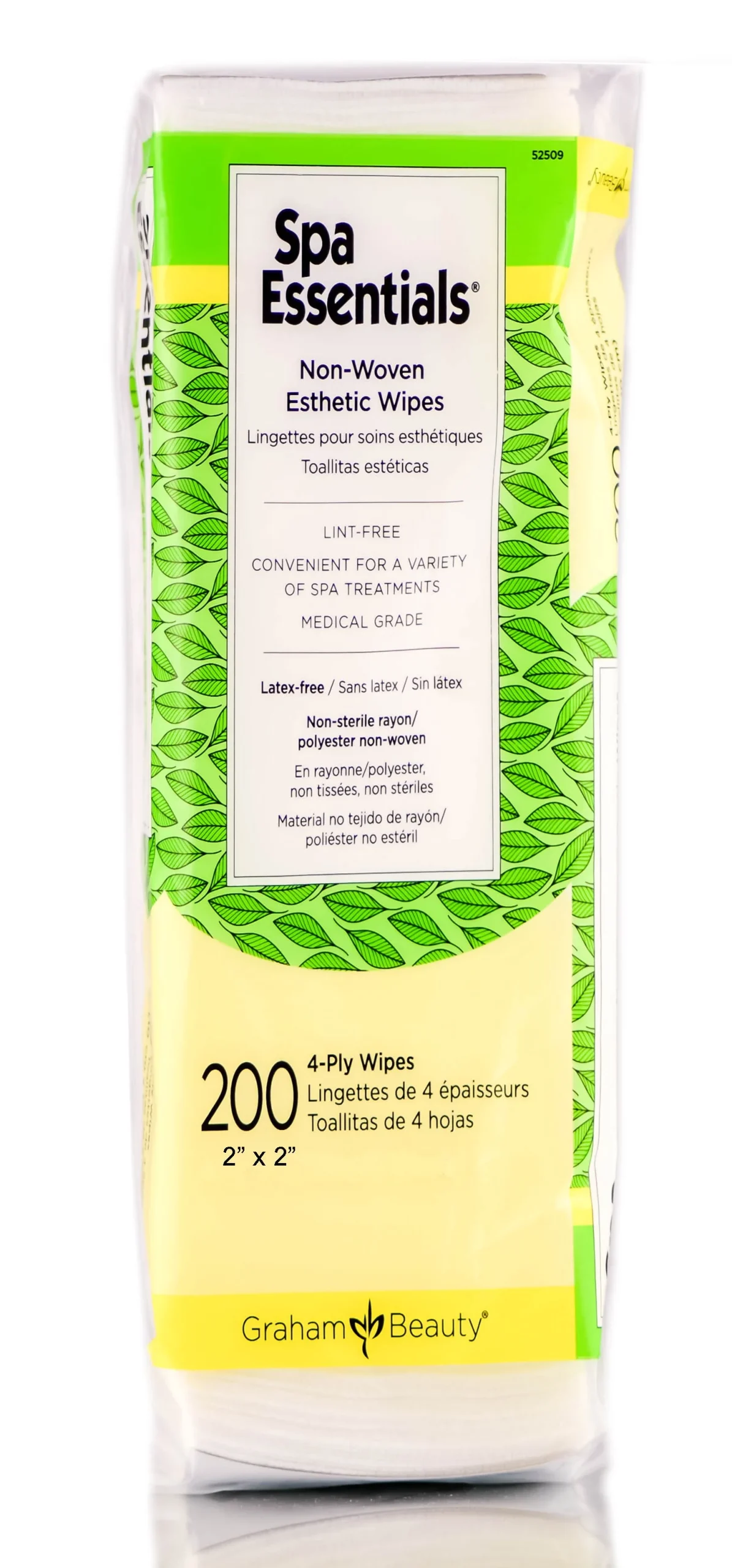 Spa Essentials Non-Woven Esthetic Wipes - 2" x 2"