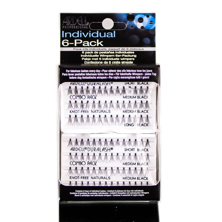 Ardell Individuals 6 Pack Knott-Free Naturals - Combo