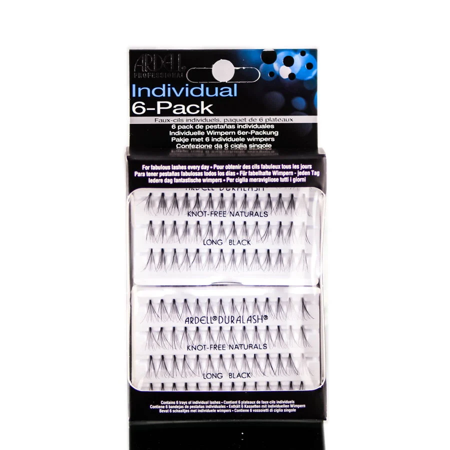 Ardell Individuals 6 Pack Knott-Free Naturals - Long Black