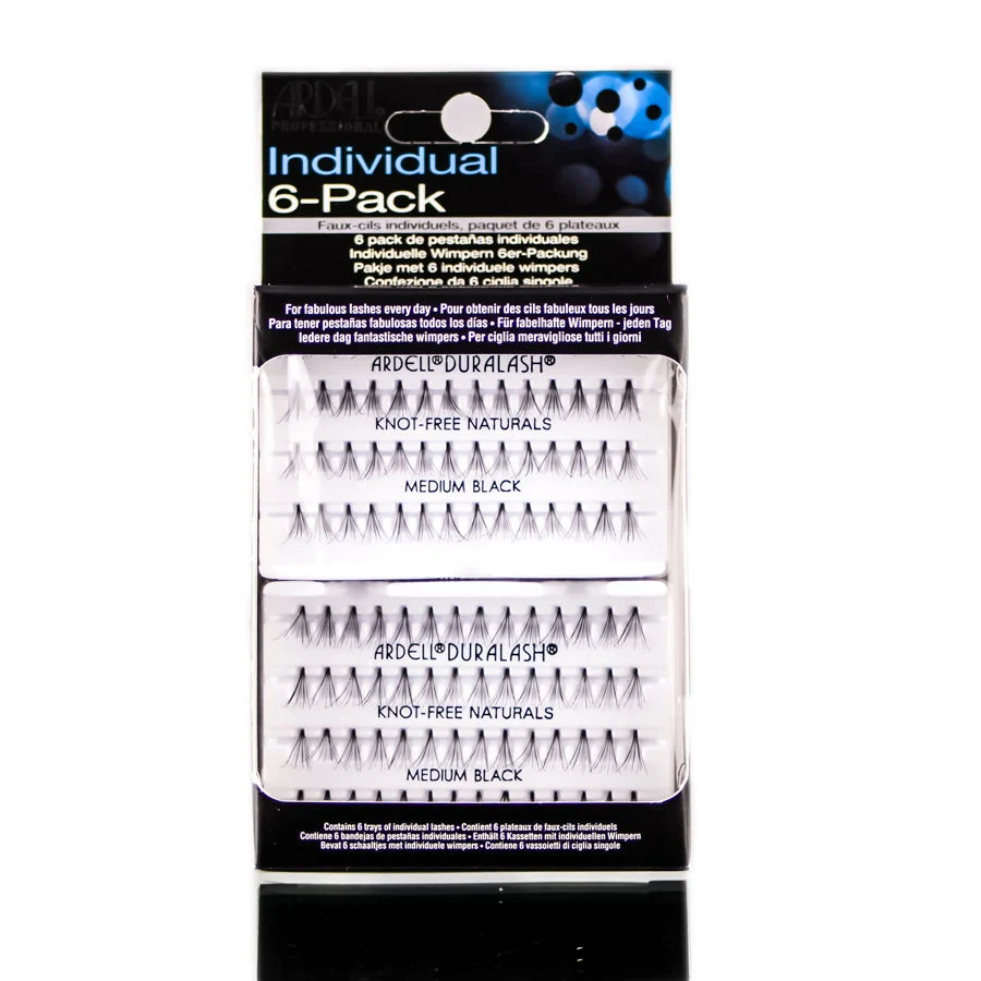 Ardell Individuals 6 Pack Knott-Free Naturals - Medium Black